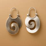 Spiralohrringe in Silber, Ansicht 2