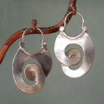 Spiralohrringe in Silber