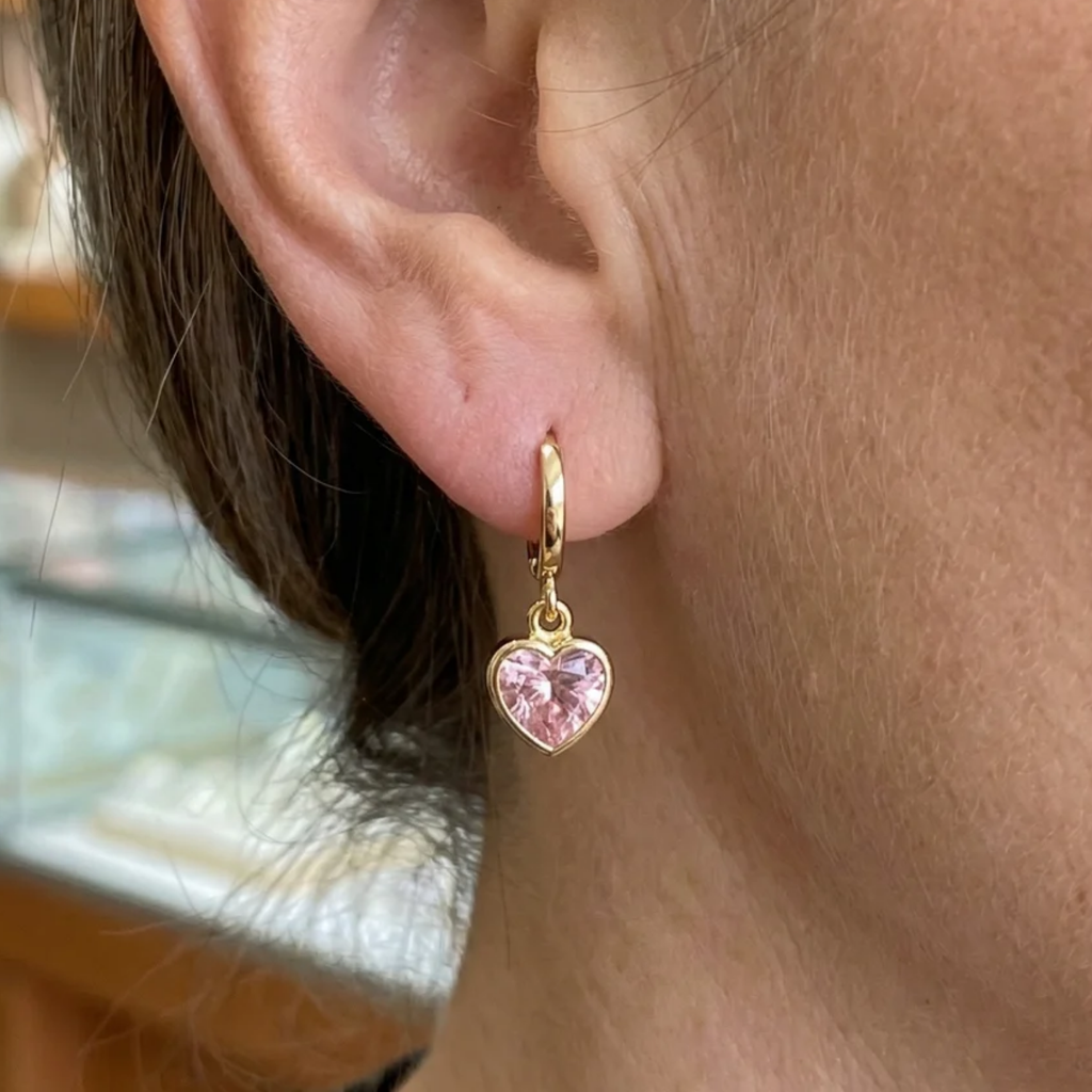 Charm-Ohrringe „Amor“ in Gold