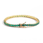 Armband Ella mit smaragdgrünem Stein – Ansicht 2