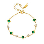 Armband Karolina mit smaragdgrünem Stein – Ansicht 4
