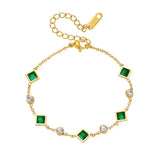 Armband Karolina mit smaragdgrünem Stein – Ansicht 4