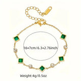 Armband Karolina mit smaragdgrünem Stein – Ansicht 5