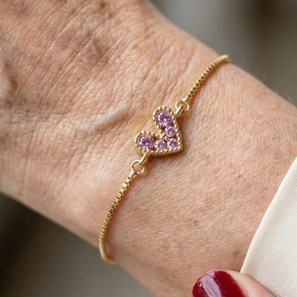 Armband „Rosé Liebe“ in Gold
