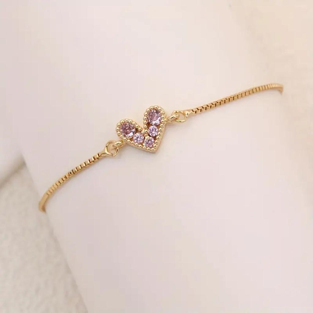 Armband „Rosé Liebe“ in Gold – Ansicht 2