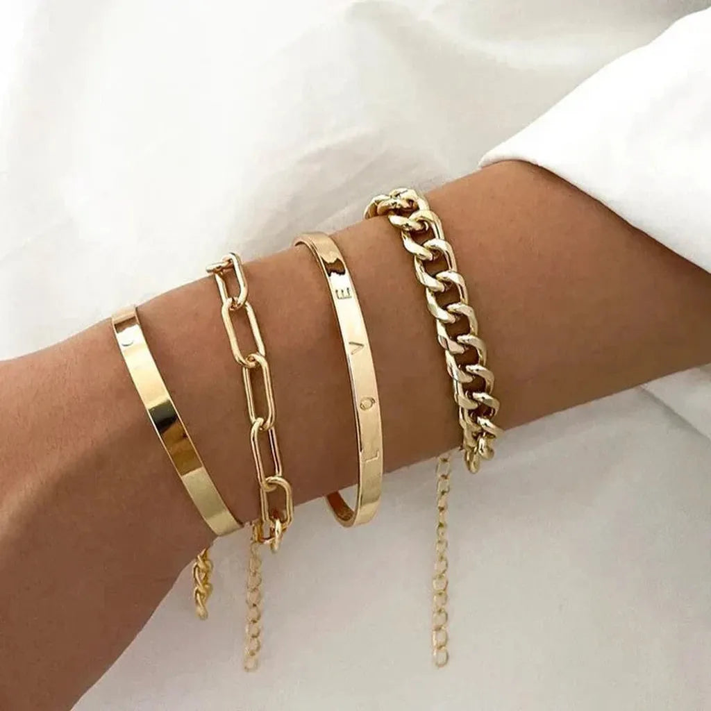 Armband-Set „Goldene Harmonie“