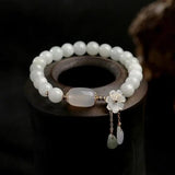 Armband mit Aquamarin und Perlen