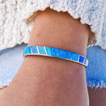 Armband mit blauem Opal in Weißgold – Ansicht 3