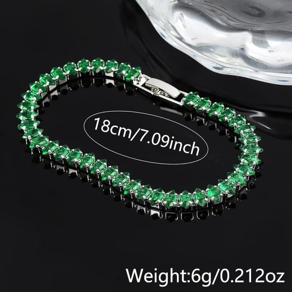 Armband mit smaragdgrünen Steinen – Ansicht 4