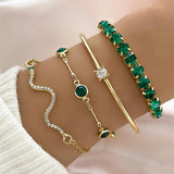 Armband-Set „Smaragdglanz“