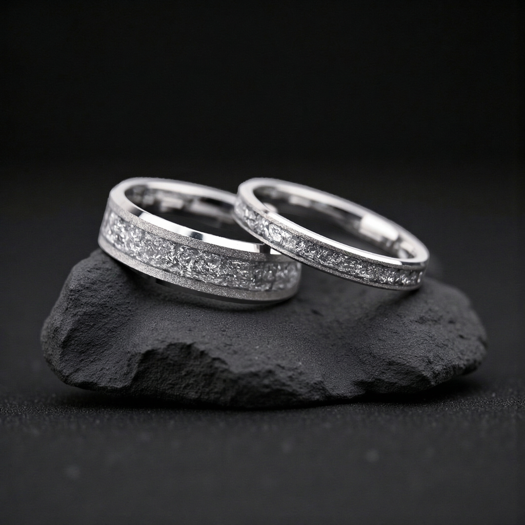Aureum Silver – Ring aus Wolframkarbid – Ansicht 12