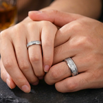 Aureum Silver – Ring aus Wolframkarbid – Ansicht 5