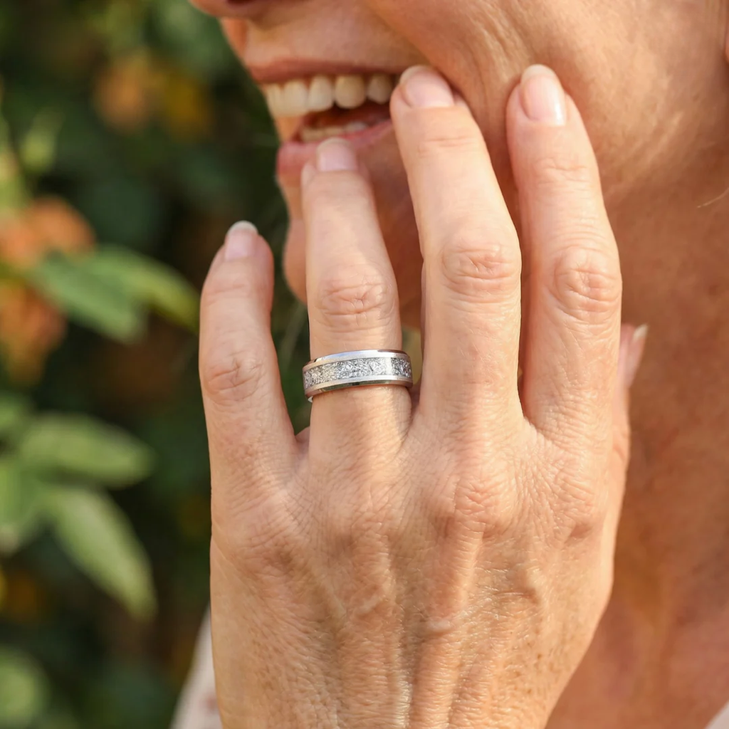 Aureum Silver – Ring aus Wolframkarbid – Ansicht 7