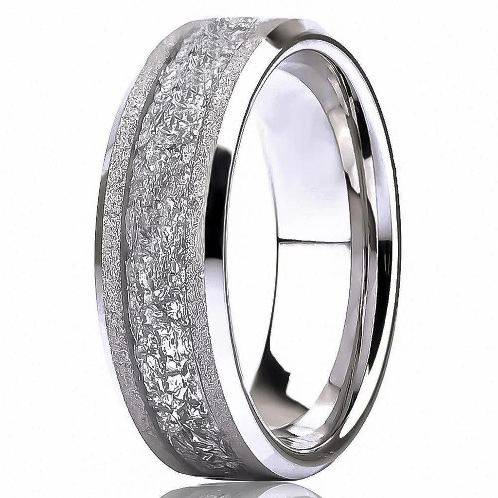 Aureum Silver – Ring aus Wolframkarbid