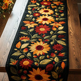 Patchwork-Tischläufer – Herbstsonnenblumen