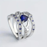 Ring-Set Azura „Ewiger Glanz“ in Weißgold