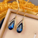 Tropfenohrringe Azura in Gold – Ansicht 2