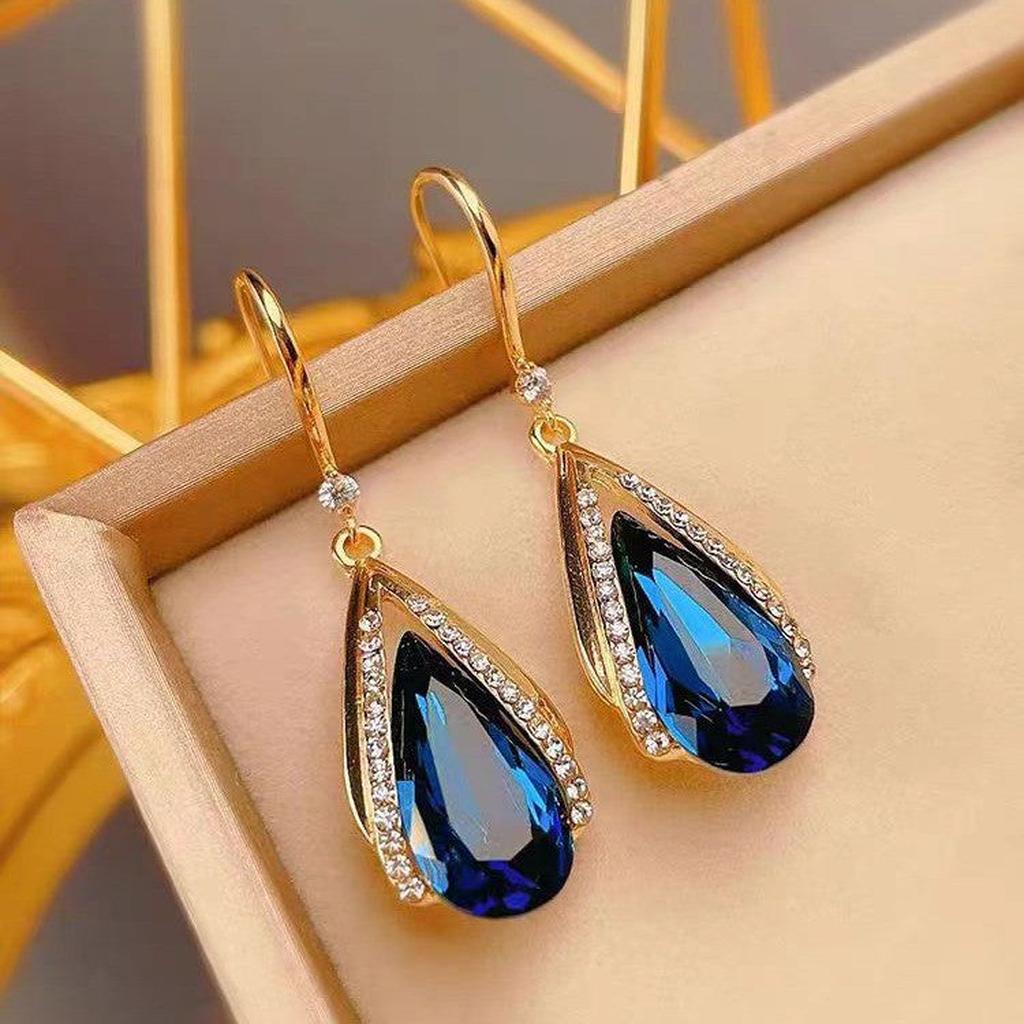 Tropfenohrringe Azura in Gold