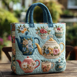 Handgefertigte Stepptasche – Blütenmuster