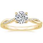 Ring „Ewiger Glanz“ mit Mittelstein in Gold