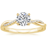 Ring „Ewiger Glanz“ mit Mittelstein in Gold