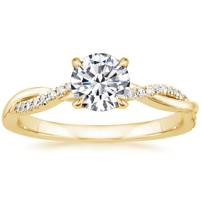 Ring „Ewiger Glanz“ mit Mittelstein in Gold