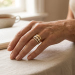 Ring-Set „Ewiger Glanz“, Aura Kollektion in Gold, Ansicht 2