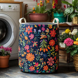 Gesteppter Wäschekorb – Boho-Patchwork