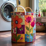Gesteppter Wäschekorb – Boho-Pfad