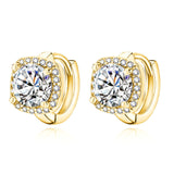Ohrringe „Quadratische Eleganz“ in Gold, Ansicht 2