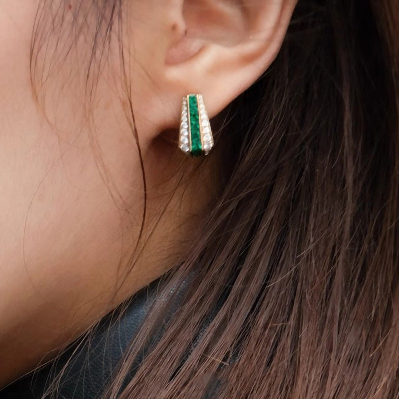 Elegantes Set mit Zirkonia in Weißgold, Ansicht 2