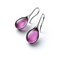 Ohrringe mit eingebettetem Opal in Gold, Ansicht 3