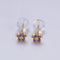 Ohrstecker mit zartem Blumenmotiv in Gold, Ansicht 5
