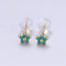 Ohrstecker mit zartem Blumenmotiv in Gold, Ansicht 6