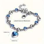 Armband „Ozeanherz“ in Weißgold, Ansicht 5