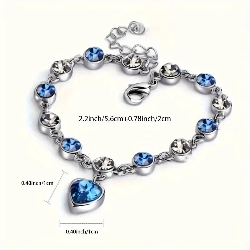 Armband „Ozeanherz“ in Weißgold, Ansicht 5