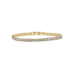 Tennisarmband mit Kristallen in Gold, Ansicht 2