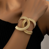 Elegantes doppeltes Armband in Gold