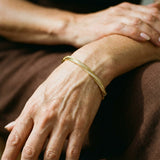 Zweireihiges Kristallarmband in Gold, Ansicht 2