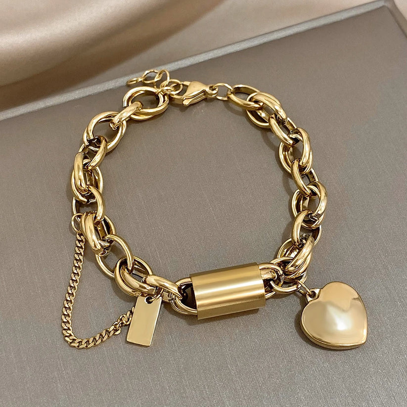 Breites Armband in Gold
