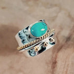 Breiter Ring mit Türkis