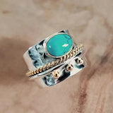 Breiter Ring mit Türkis