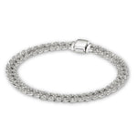Breites goldenes Panzerkettenarmband – Ansicht 2