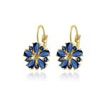 Blumenohrringe Calina in Gold – Ansicht 2