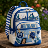 Gesteppter Boho-Rucksack – Meeresschildkröte