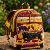 Gesteppter Boho-Rucksack – Dackel