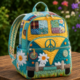 Gesteppter Boho-Rucksack – Hippiebus