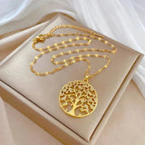 Halskette Baum des Lebens in Gold