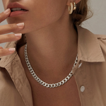 Kubanische Gliederkette mit großen Gliedern in Gold, Ansicht 7