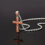 Halskette mit Kreuz in Gold, Ansicht 4